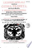 Lezioni morali sopra Giona profeta