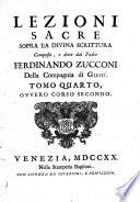 Lezioni sacre sopra la divina scrittura
