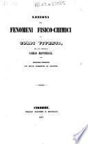 Lezioni sui Fenomeni fisico-chimici dei corpi viventi. Seconda edizione