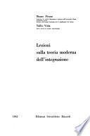 Lezioni sulla teoria moderna dell'integrazione [di] Mauro Picone [e] Tullio Viola