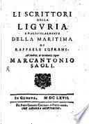 Li scrittori della Liguria