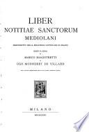 Liber notitiae sanctorum Mediolani