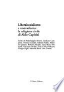 Liberalsocialismo e non violenza