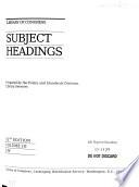 Library of Congress Subject Headings