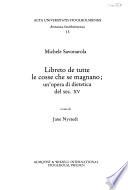 Libreto de tutte le cosse che se magnano