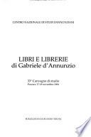 Libri e librerie di Gabriele d'Annunzio