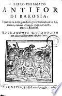Libro chiamato Antifor di Barosia