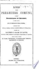 Libro delle Preghiere Comuni, etc