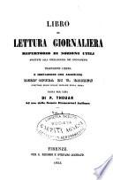 Libro di lettura giornaliera repertorio di nozioni utili adattate alla intelligenza dei giovinetti