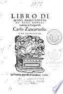 Libro di Mons. Paolo Giovio de' pesci romani. tradotto in volgare da Carlo Zancaruolo
