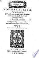 Libro di novelle, et di bel parlar gentile