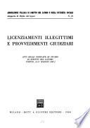 Licenziamenti illegittimi e provvedimenti giudiziari