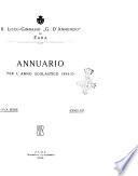 Liceo-ginnasio (R.) G. D'Annunzio in Zara. Annuario
