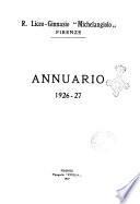 Liceo-ginnasio (R.) Michelangiolo in Firenze. Annuario