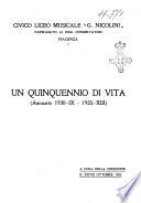 Liceo musicale G. Nicolini di Piacenza. *Annuario