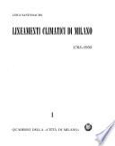 Lineamenti climatici di Milano, 1763-1955
