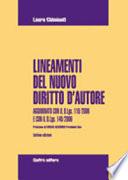Lineamenti del nuovo diritto d'autore