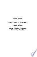 Lingua dialetto poesia
