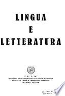 Lingua e letteratura