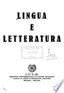 Lingua e letteratura