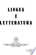 Lingua e letteratura