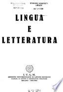 Lingua e letteratura
