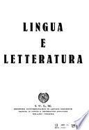 Lingua e letteratura