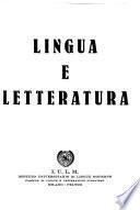 Lingua e letteratura