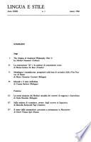 Lingua e stile