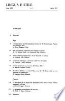 Lingua e stile