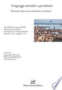 Linguaggi settoriali e specialistici