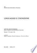 Linguaggio e cognizione