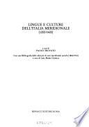 Lingue e culture dell'Italia meridionale (1200-1600)