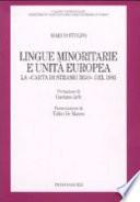 Lingue minoritarie e unità europea