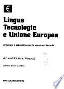 Lingue tecnologie e unione europea