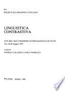 Linguistica contrastiva
