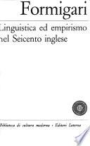Linguistica ed empirismo nel Seicento inglese