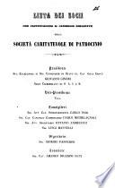 Lista dei socii che costituiscono il Consiglio dirigente della Società caritatevole di patrocinio