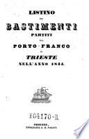 Listino dei bastimenti partiti dal Porto-Franco di Trieste