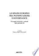 Lo Spazio europeo tra pianificazione e governance