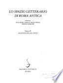 Lo Spazio letterario di Roma antica: La ricezione del testo