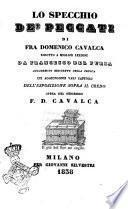 Lo specchio de' peccati di fra Domenico Cavalca