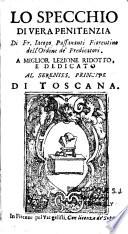 Lo Specchio di vera penitenzia