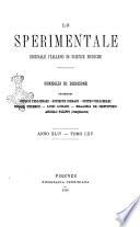 Lo sperimentale ovvero giornale critico di medicina e chirurgia per servire ai bisogni dell'arte salutare