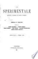 Lo sperimentale ovvero giornale critico di medicina e chirurgia per servire ai bisogni dell'arte salutare