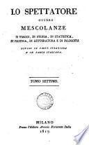Lo Spettatore [ed. by D. Bertolotti].