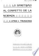 Lo spiritismo e la scienza di Ateo e Trinacrio