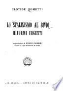Lo stalinismo al bivio