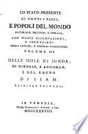 Lo stato presente di tutti i paesi e popoli del mondo naturale, politico, e morale