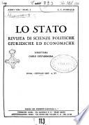 Lo Stato rivista di scienze politiche e giuridiche